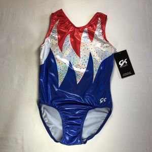 🏅Dazzling GK ELITE Patriotic Leotard Child Large